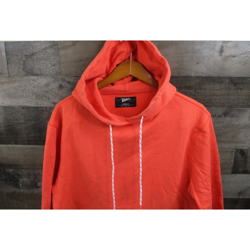 Sneaker Politics Hoodie Mens Medium Orange Pullover Hooded Sweatshirt